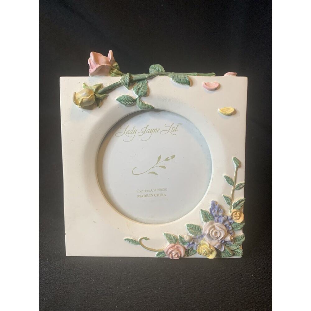 NEW Ceramic Photo Frame by Lady Jayne Ltd. w Roses